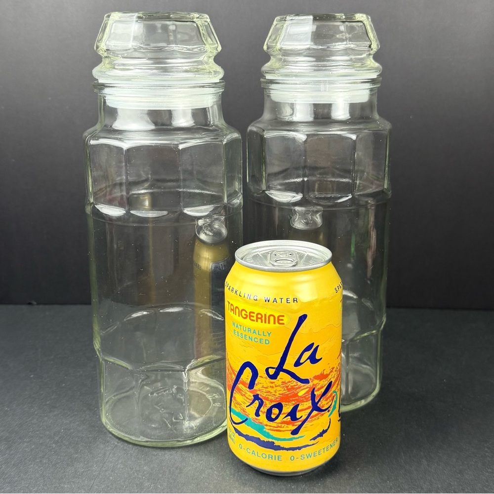 Vintage Planters Mr. Peanut Glass Jars With Lids 1978 Anchor Hocking - Set Of 2 - Picture 10 of 10